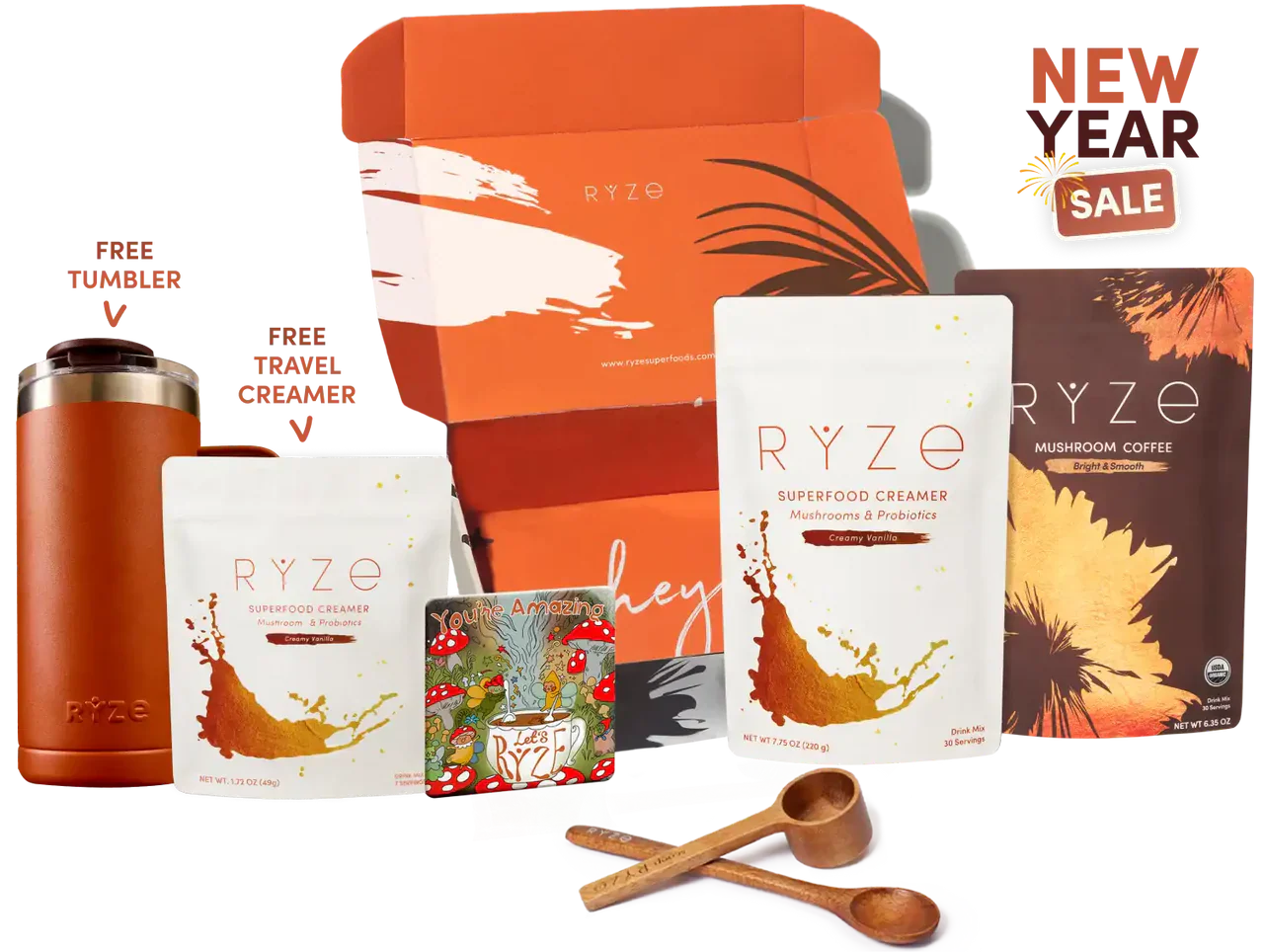 RYZE n Shine Bundle (Coffee + Creamer) Choice A49